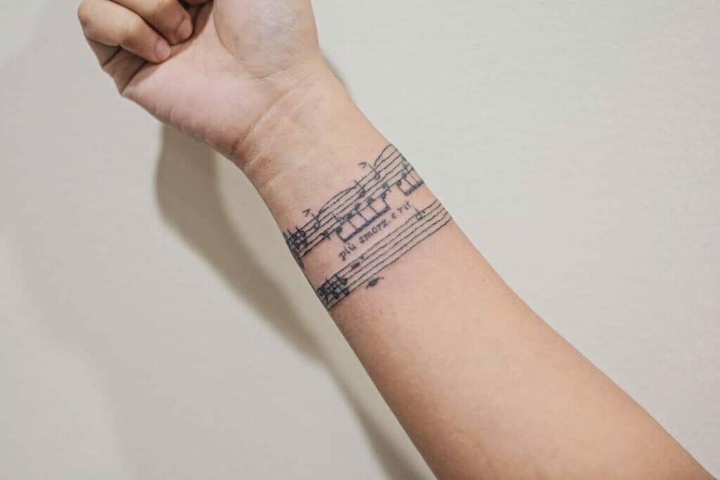 Liebestraume Wrist Music Note Tattoo