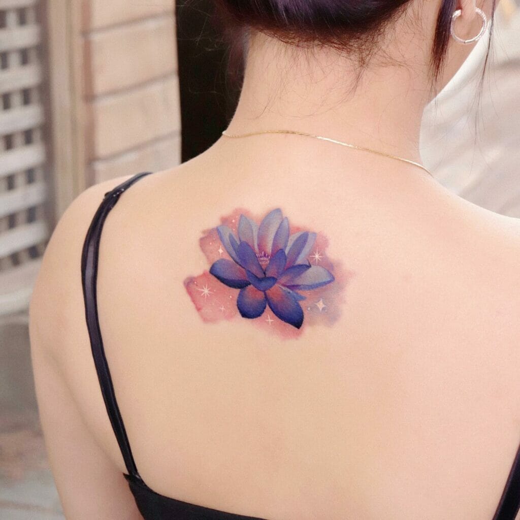 Lotus Flower Neck Tattoos