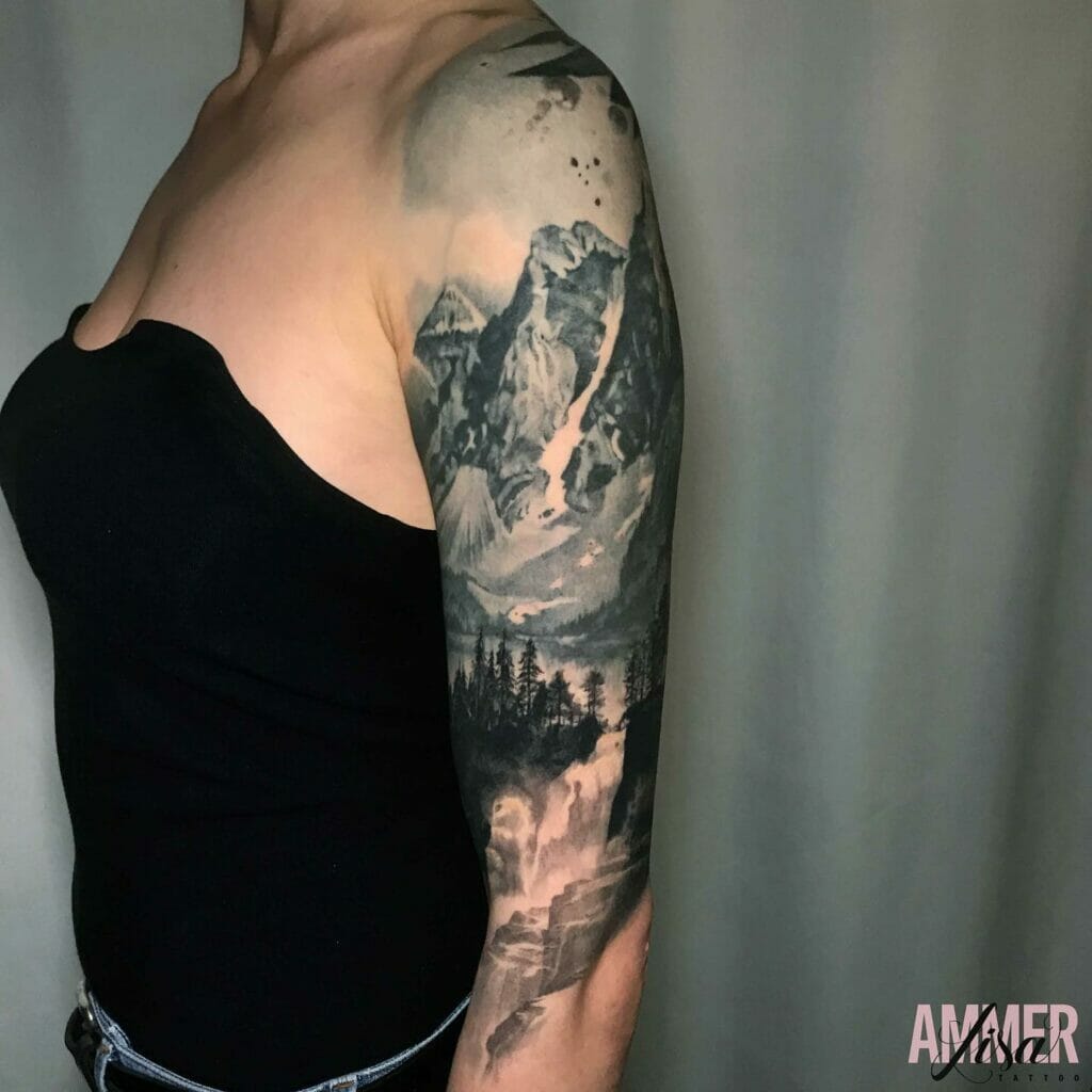 Mountain Tattoo Sleeve