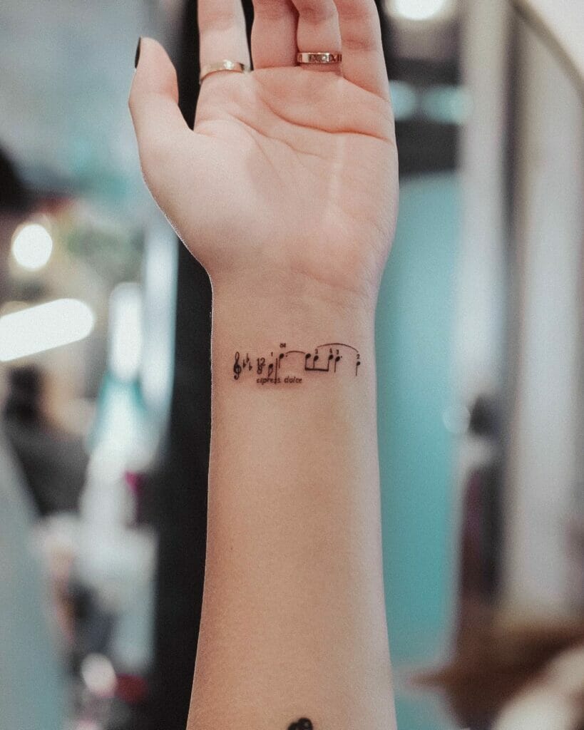 101 Best Music Notes Tattoo Wrist That Will Blow Your Mind! - Outsons