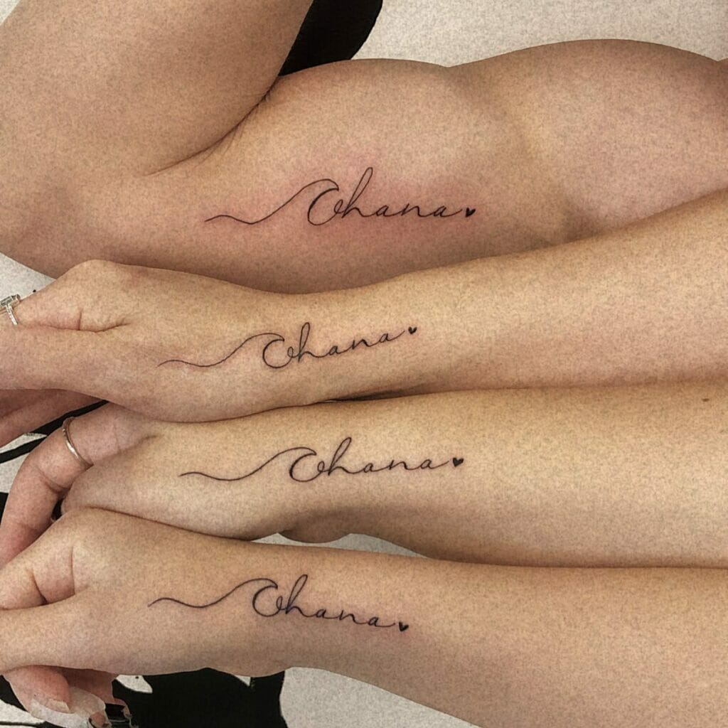Ohana Adoptive Family Tattoo Ideas