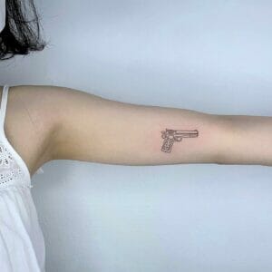 101 Simple Small Gun Tattoo Designs That Will Blow Your Mind! - Outsons