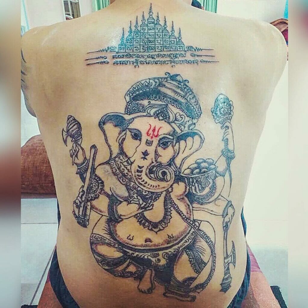 Phra Pikanet Sak Yant Tattoo Design