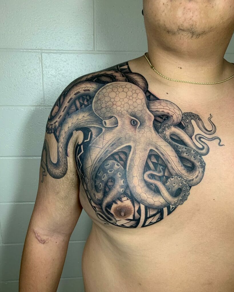 Realistic Octopus Tattoo