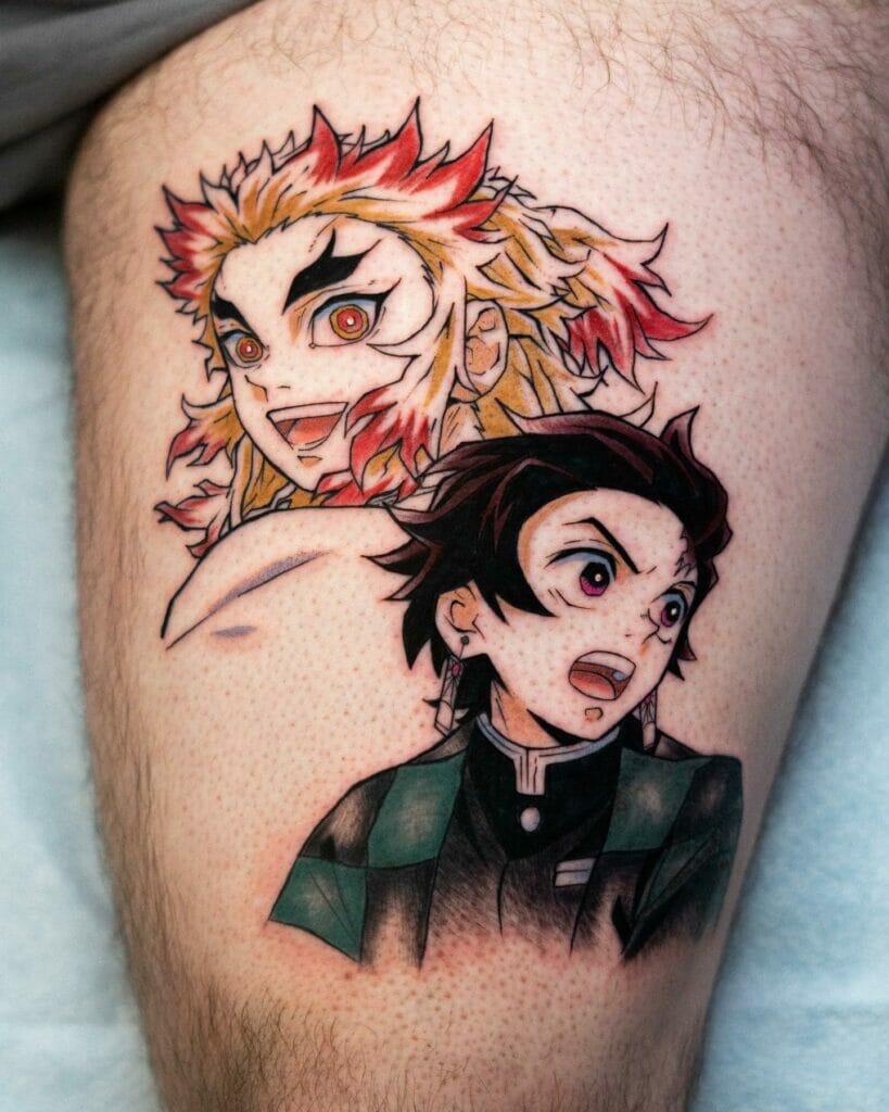 Rengoku And Tanjiro Tattoo