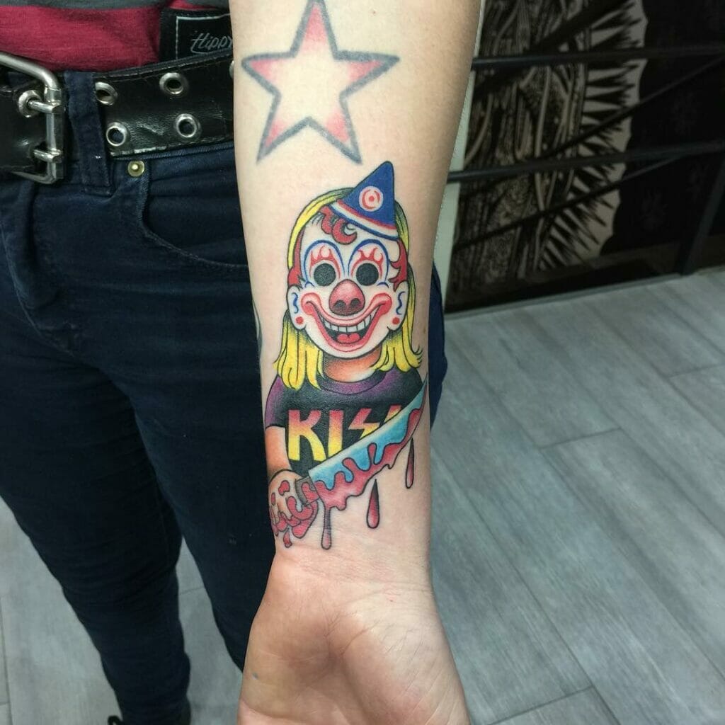 Rob zombie Clown Tattoo