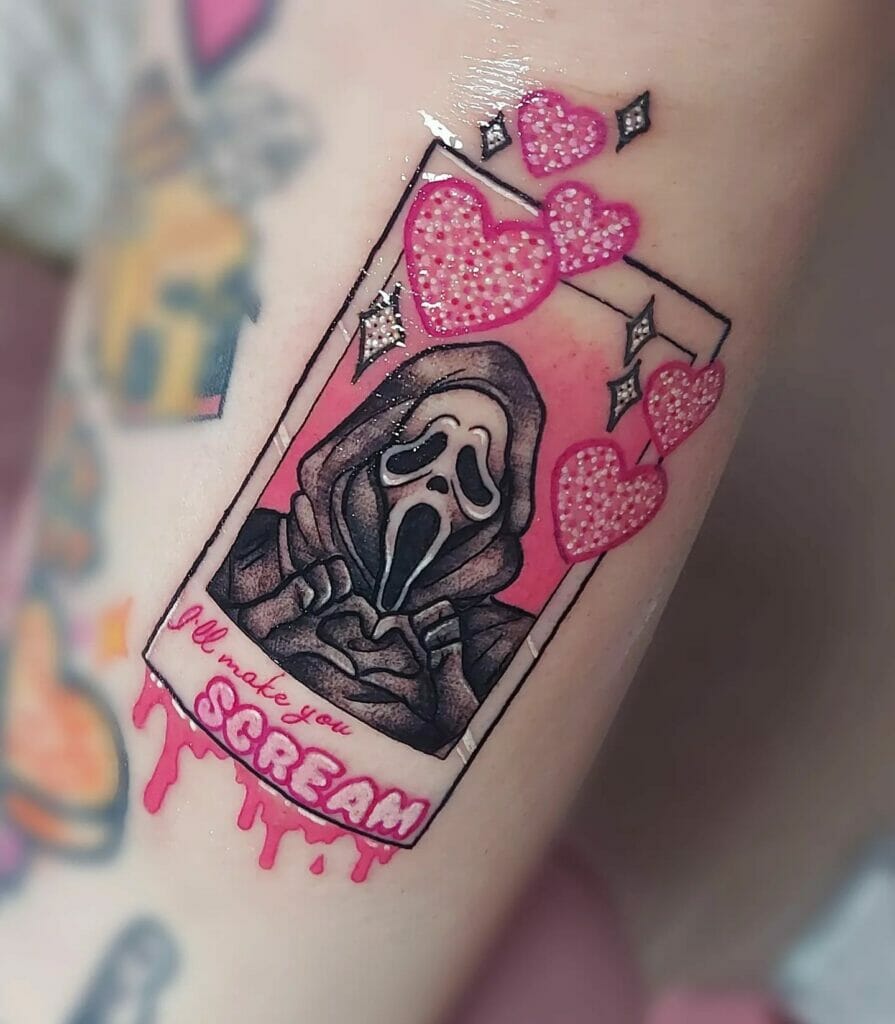 Scream Heart Tattoo