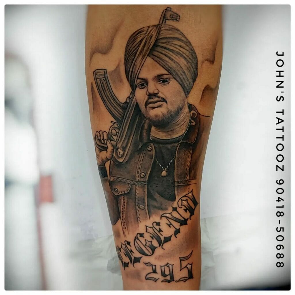 Sidhu Moose Wala Punjabi Tattoo