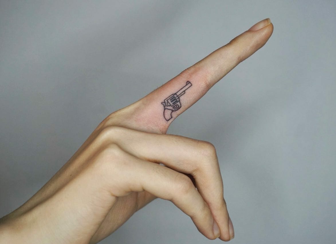 101 Simple Small Gun Tattoo Designs That Will Blow Your Mind! - Outsons