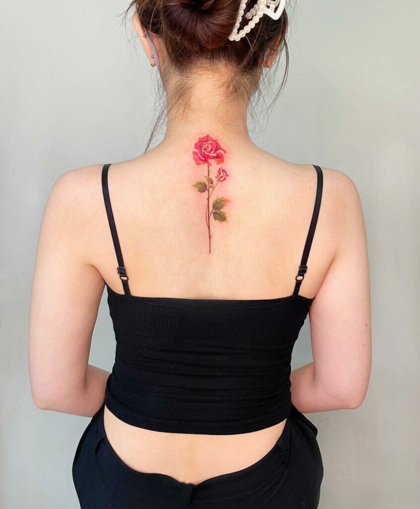 Small Back Tattoo For Women