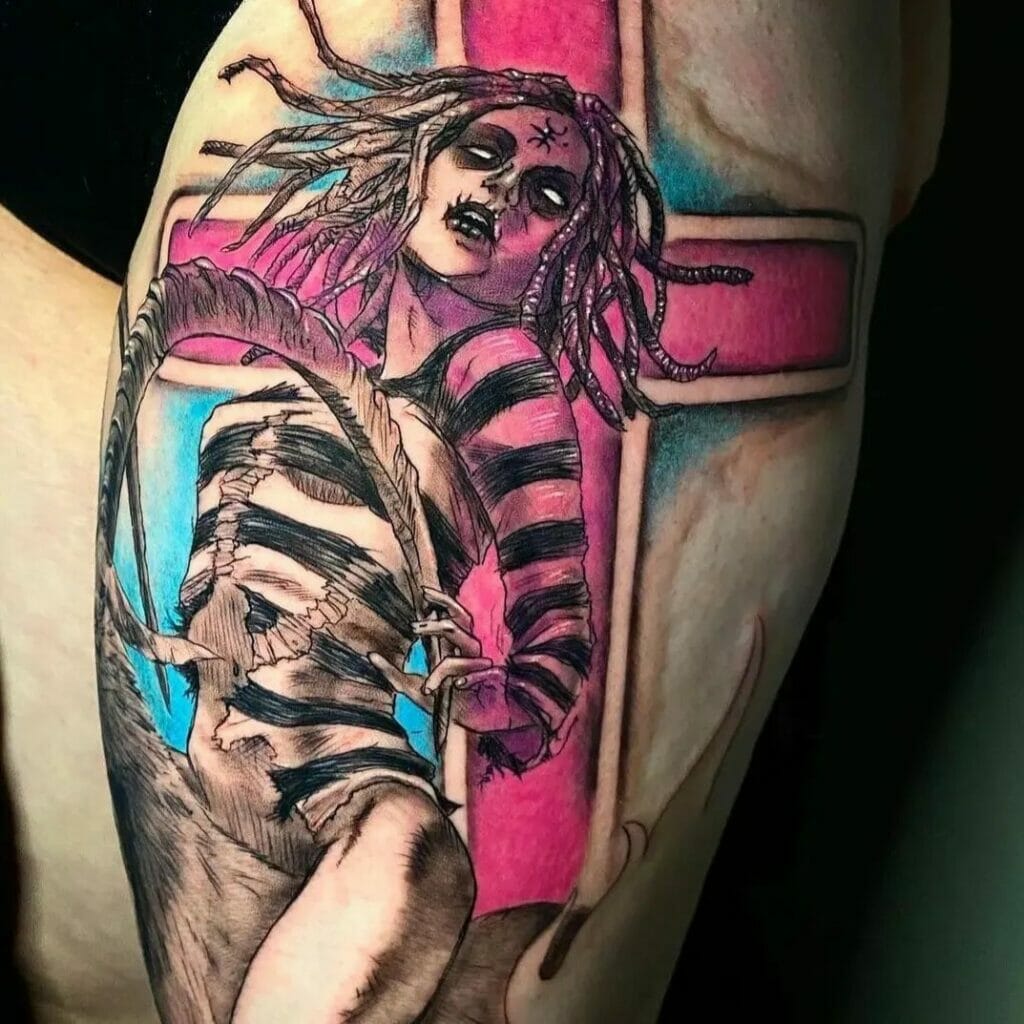Spooky Rob Zombie Tattoo