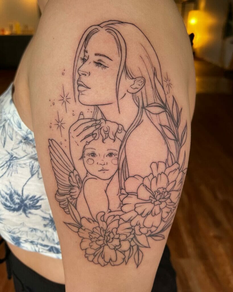 Sweet Sentimental Mother-Daughter Tattoos