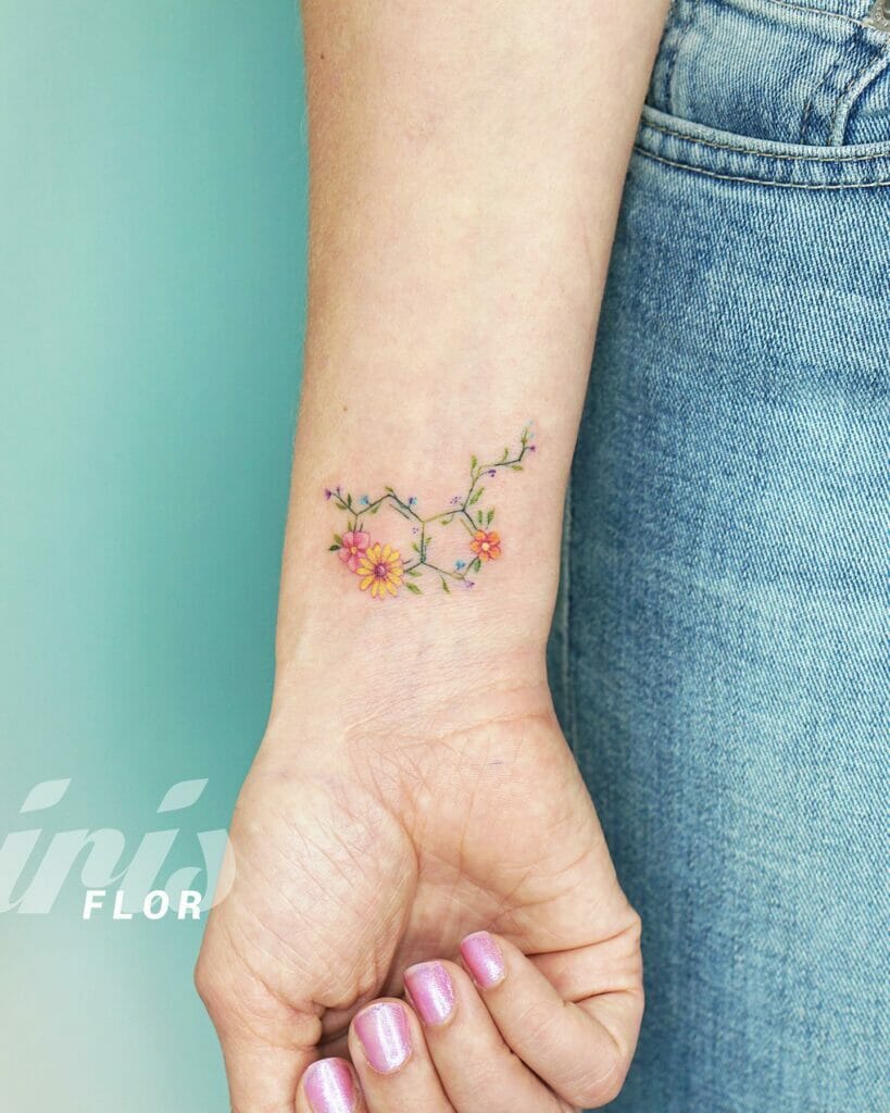 The Chemical Of Happiness Floral Tattoo