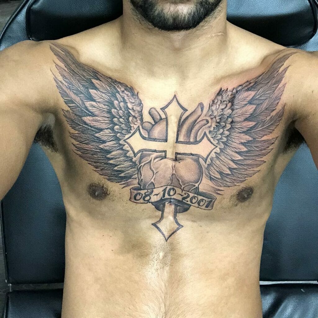The Heart Tattoos And The Wings Of Freedom And Liberation