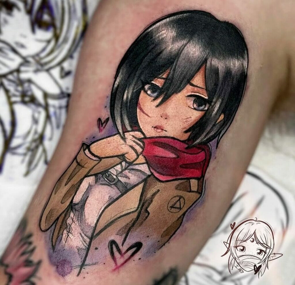 The Mesmerizing Tattoo Of Mikasa