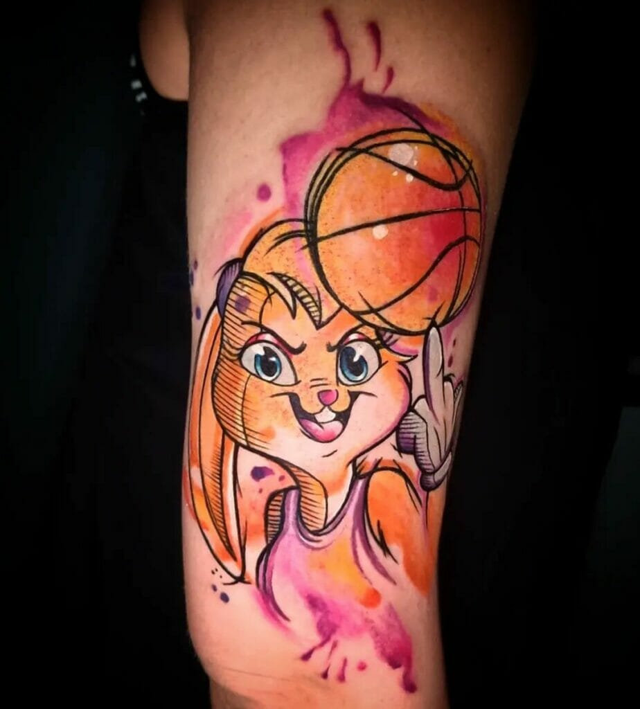 The Scintillatingly Colorful Lona Bunny Tattoo Idea