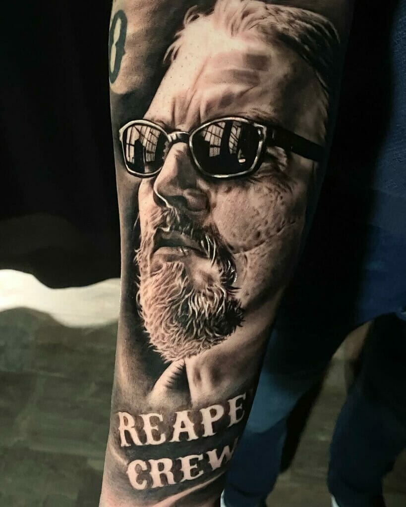 Tommy FlanaganChibs Realistic Reaper Crew Tattoo