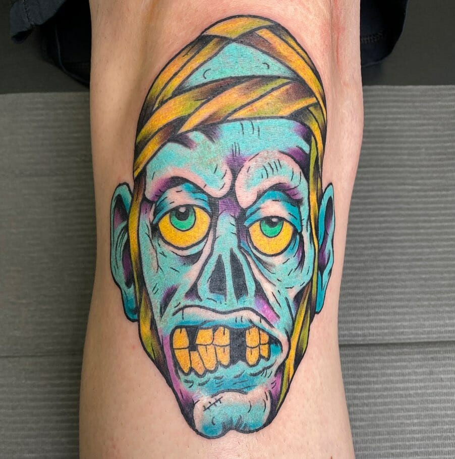 Tribal faced Rob Zombie tattoo