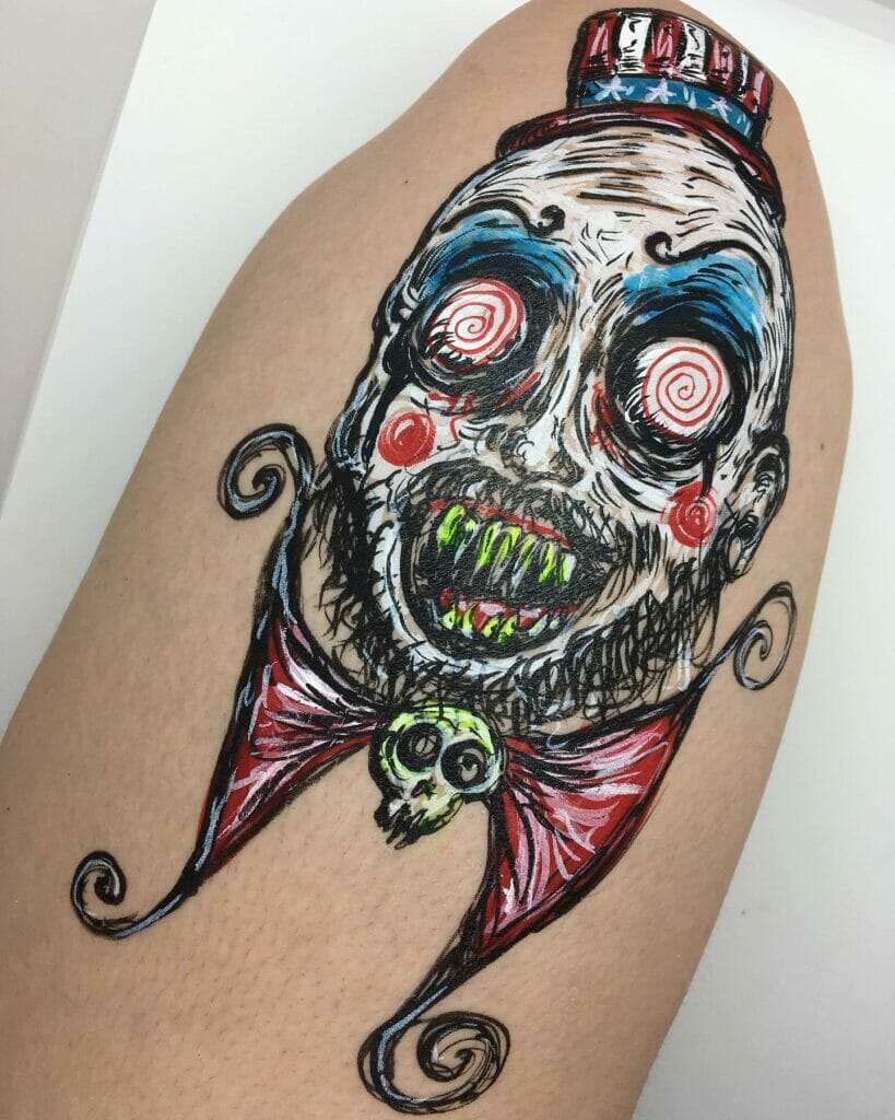 Zombie leg tattoos