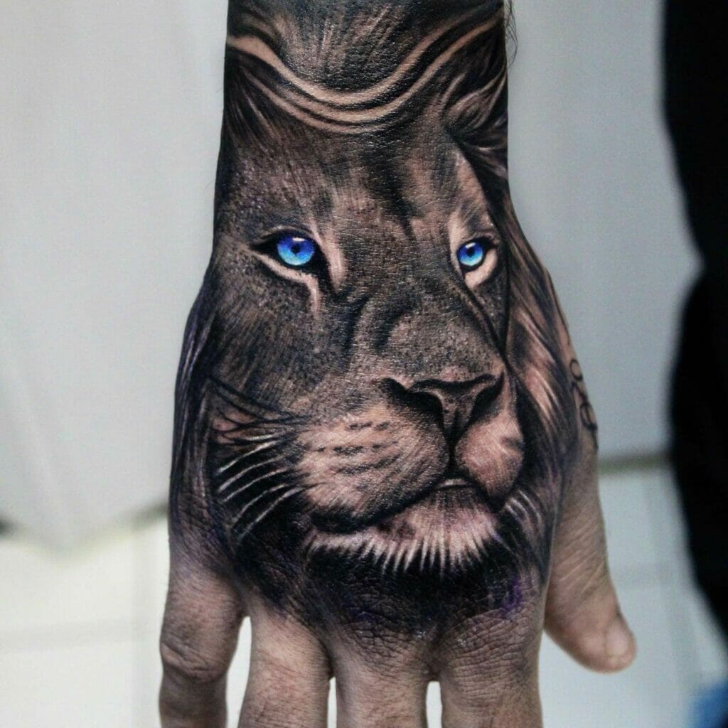 The Lion Tattoo With The Blue Eyes