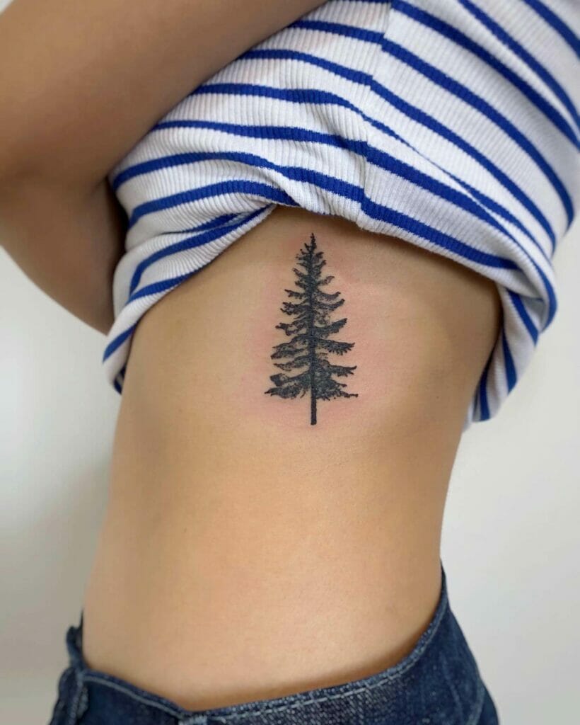 Simple Body Evergreen Tattoo
