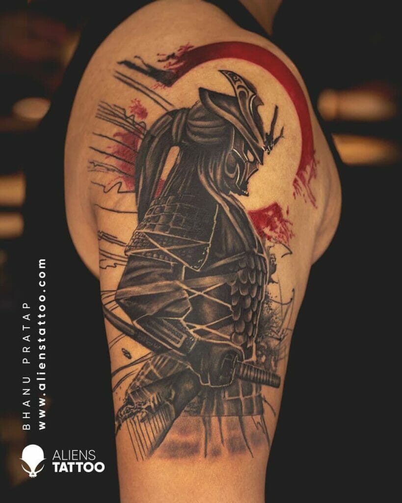 Unique Samurai Tattoo