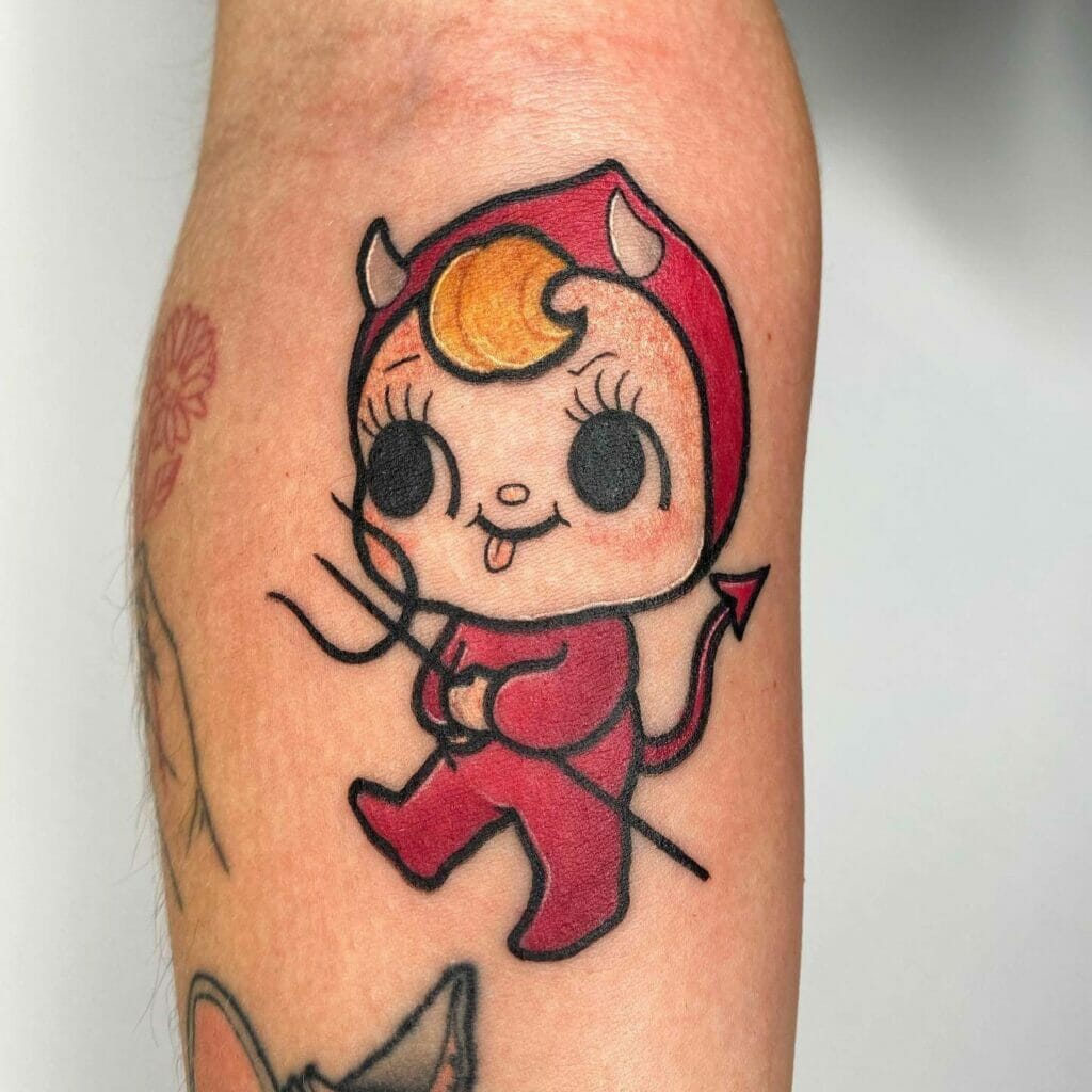 Cute Demon Tattoo