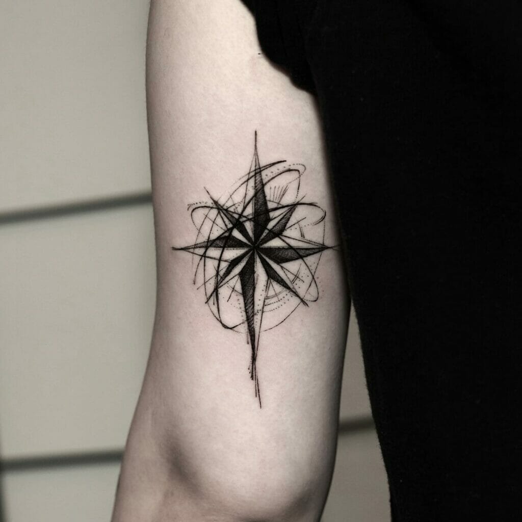 The North Star Compass Tattoo For The Sober Style Sense