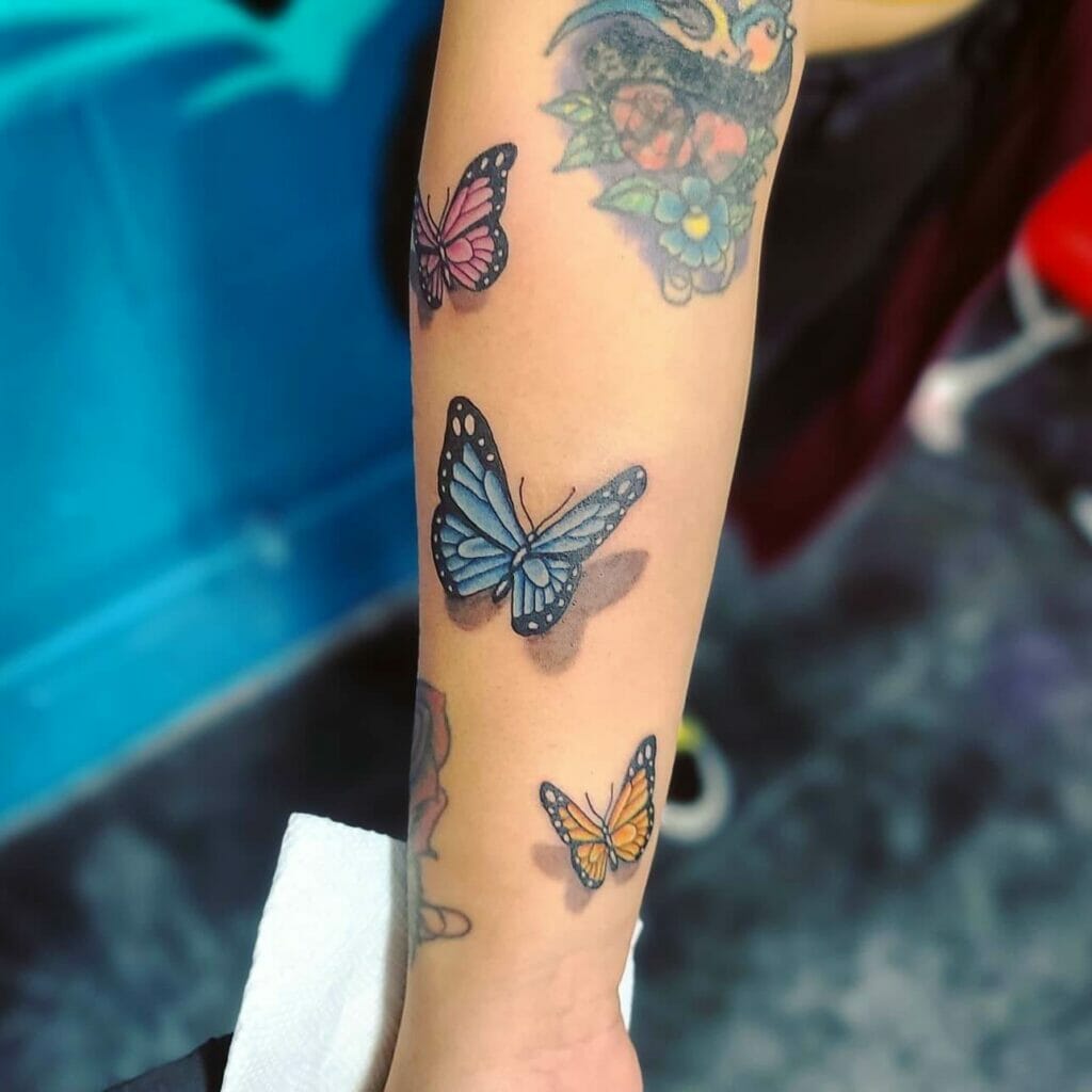 3-D Butterfly Tattoo