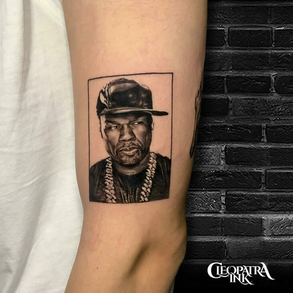 50 Cent Upper Arm Tattoo