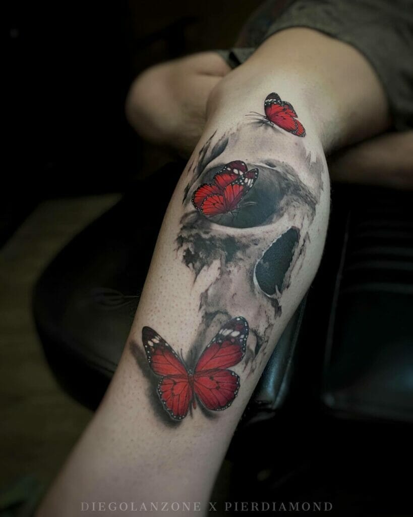 Gothic Butterfly Tattoo