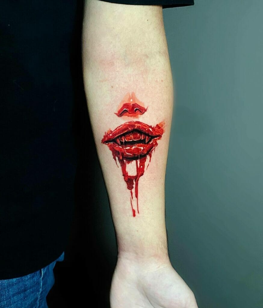 Vampire Fangs Tattoo 