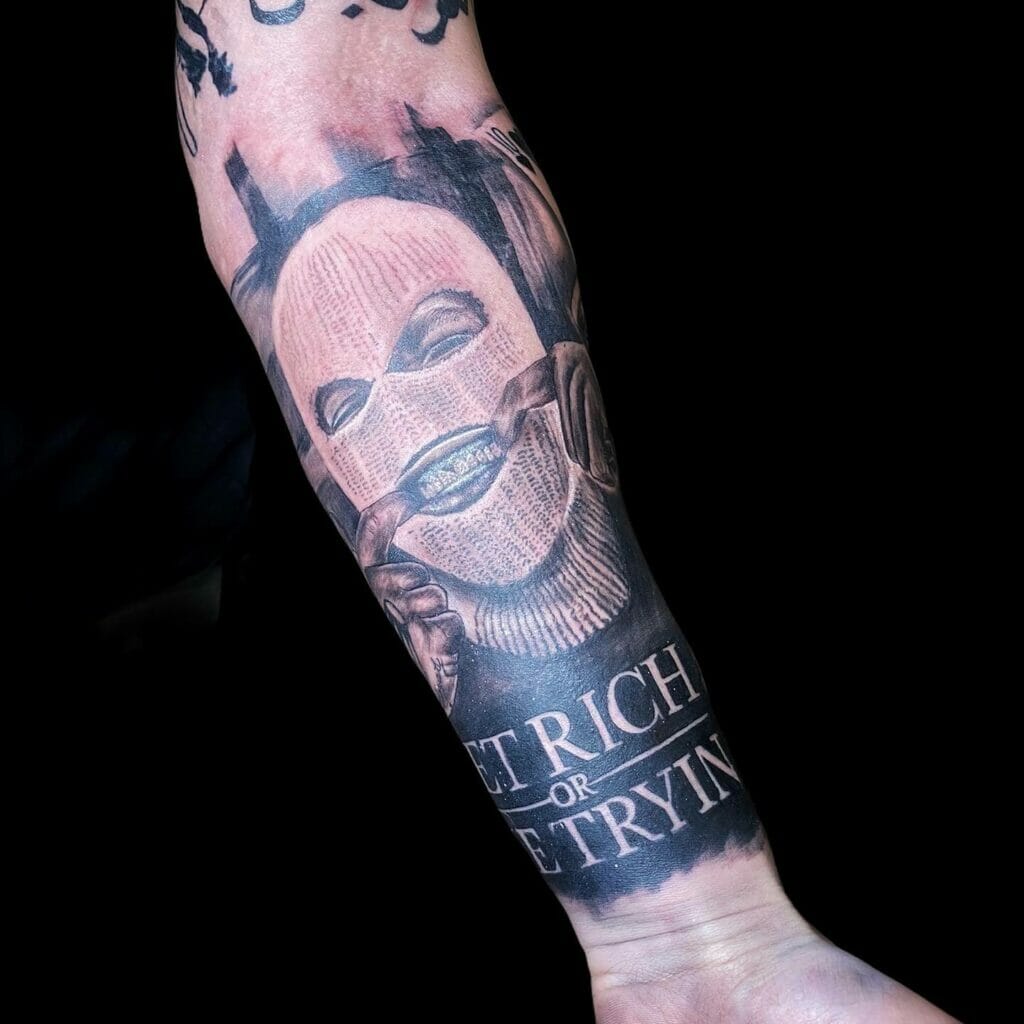 The Ski Mask Get Rich Or Die Tryin Tattoo