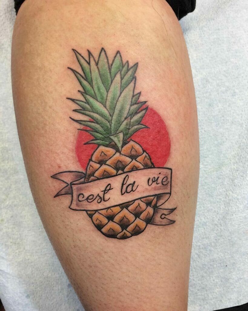 C'est La Vie Fruit Tattoo