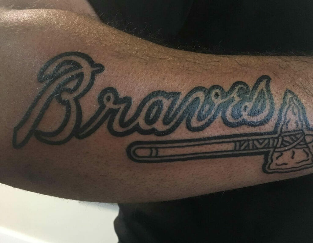 Atlanta Braves Logo Tattoo