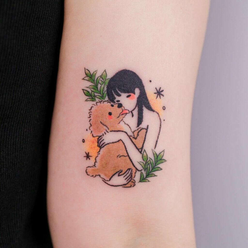 Minimalist Poodle Tattoo