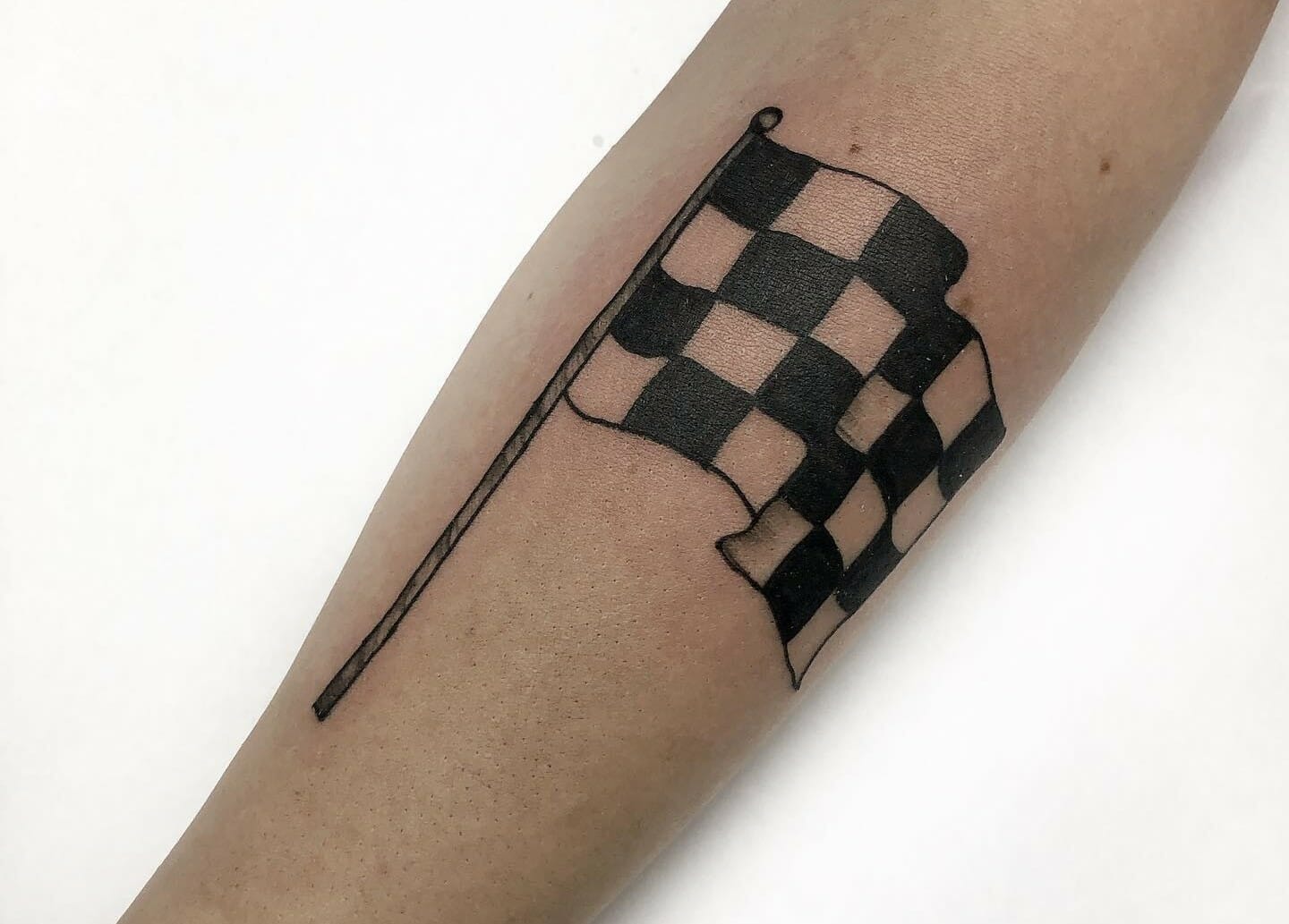 101 Best Race Flag Tattoo Ideas that will blow your mind! - Outsons