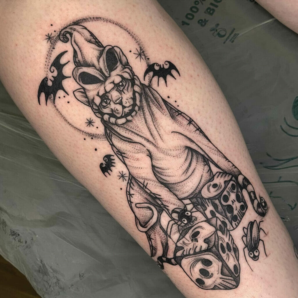Oogie Boogie And Dice Tattoo