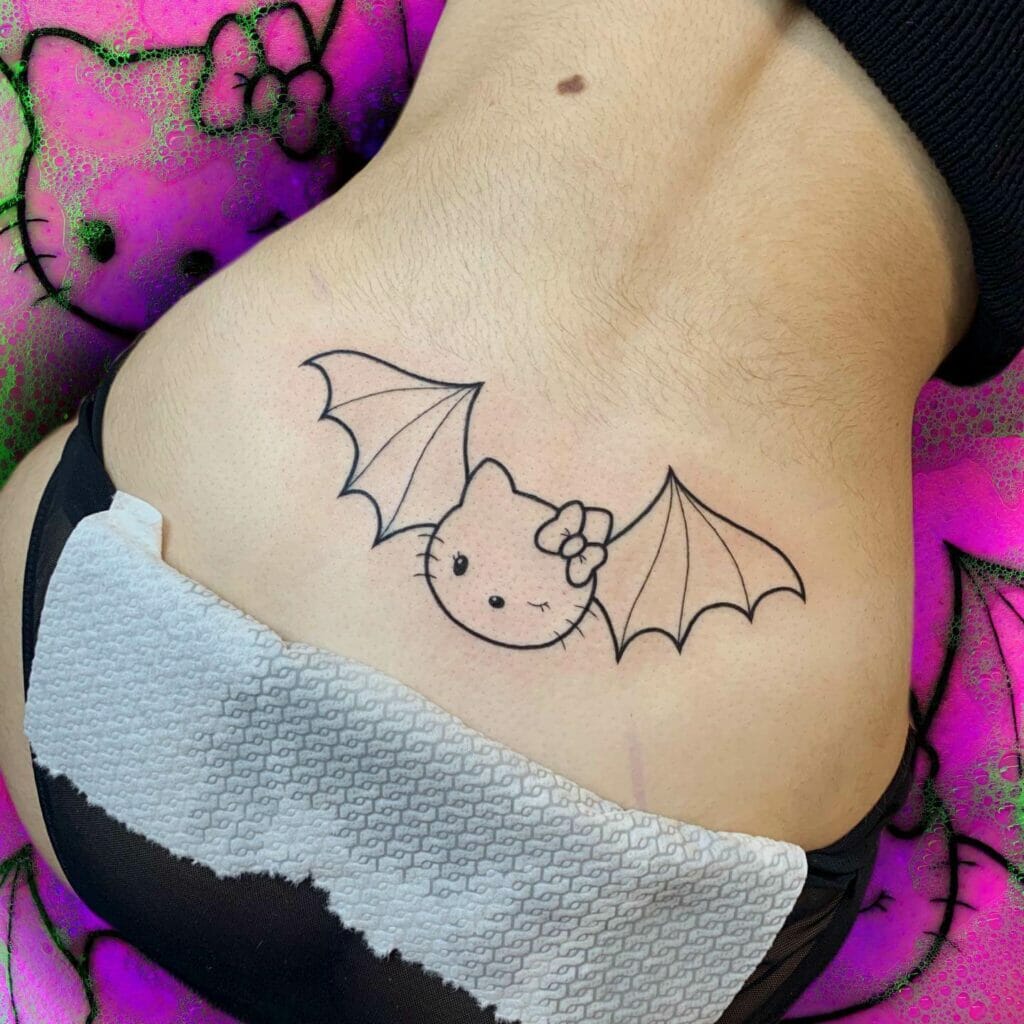 Hello Kitty Grunge Edgy Tattoo