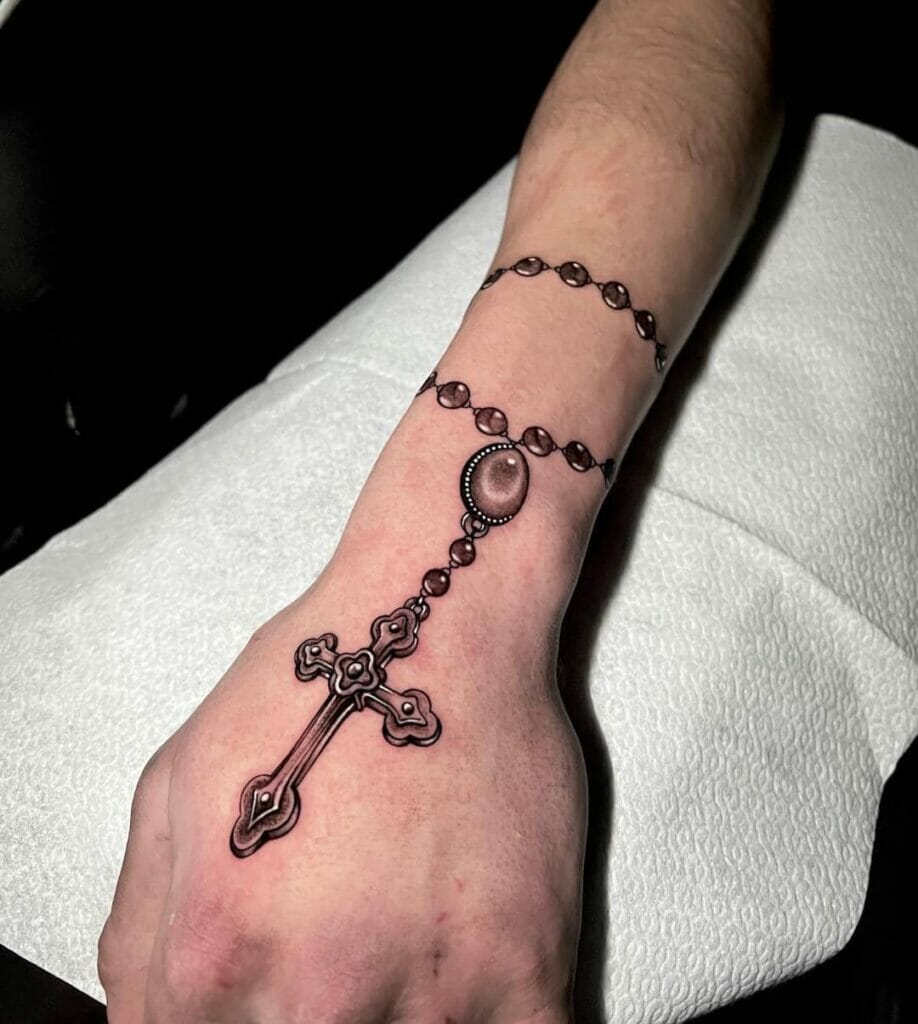 Rosary Tattoo With