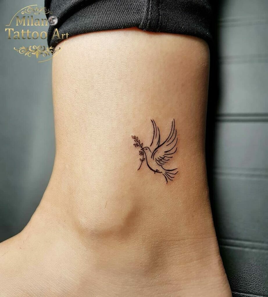 101 Outline Dove Tattoo That Will Blow Your Mind! - Outsons