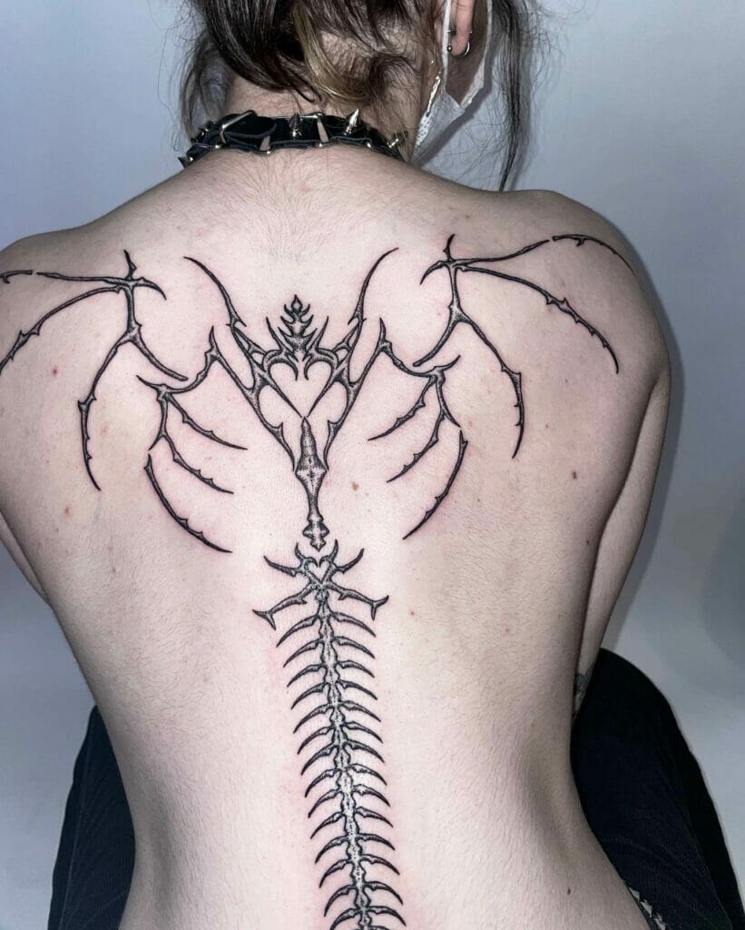 Amazing Heart Tattoos Tribal Design on Back