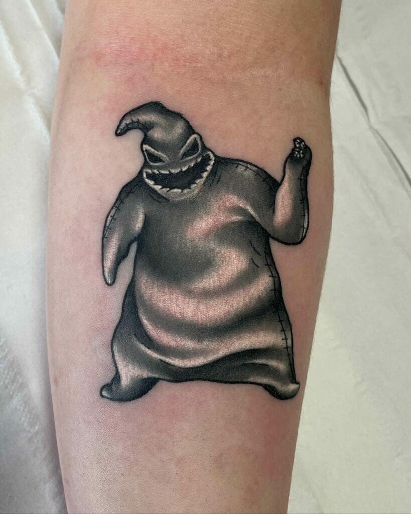Realistic Oogie Boogie Tattoo