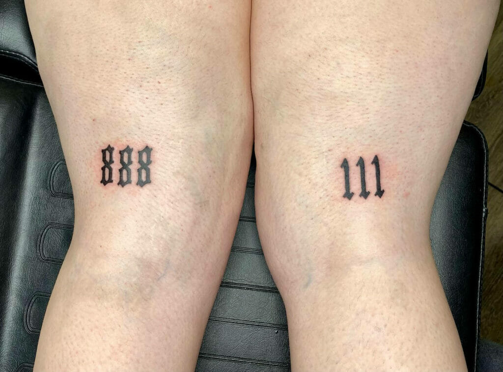 111 Tattoo With Different Font