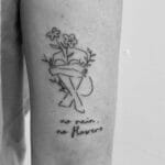 No Rain No Flowers Tattoo