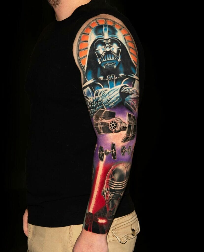 Sith Tattoo Sleeves Colorful
