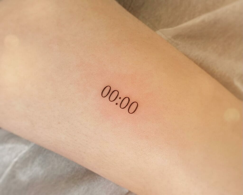 The Simplistic BTS Zero O'Clock Tattoo