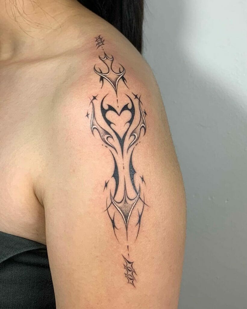 Fantastic Women Tribal Heart Tattoos