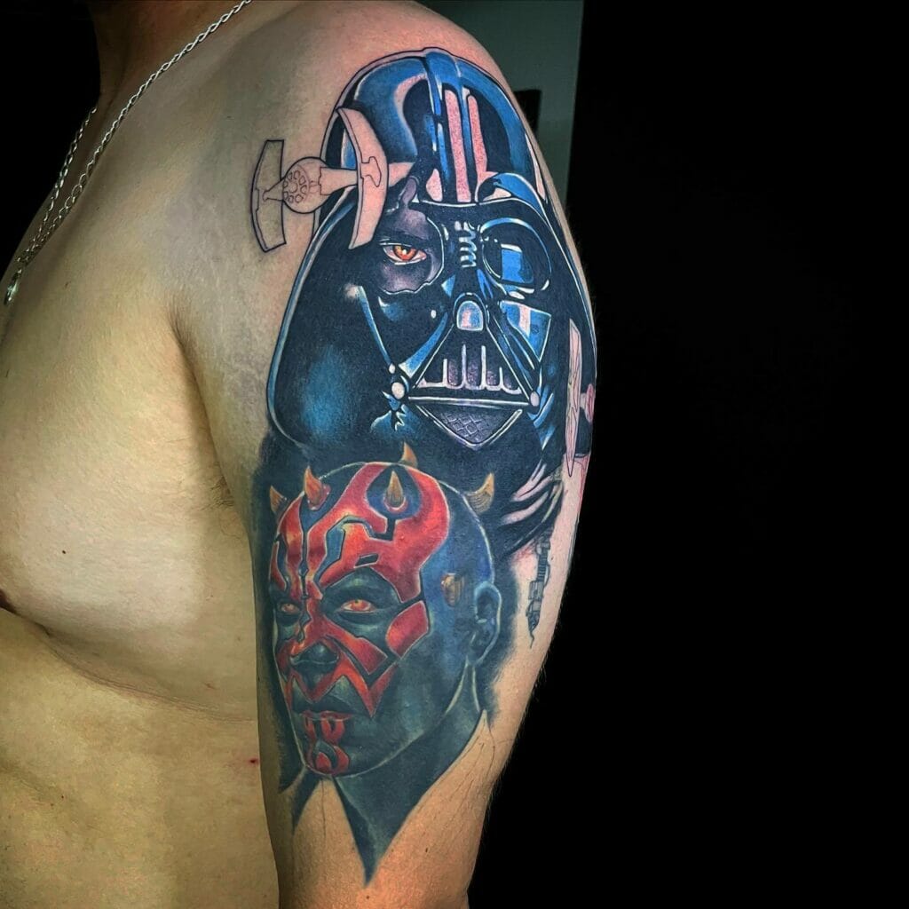 Darth Vader And Darth Maul Tattoo Designs