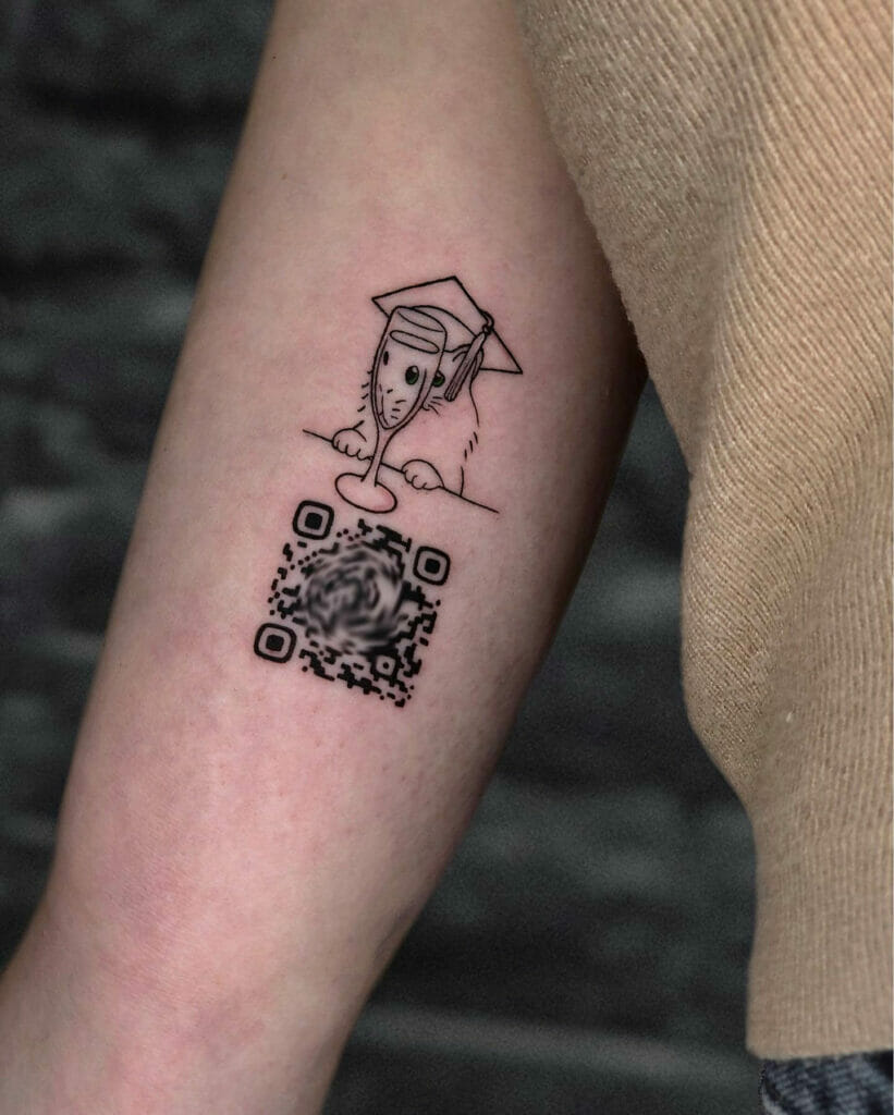 Abstract QR Code Tattoos